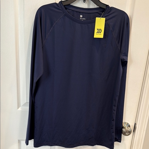 All in Motion XXL Boys 18 Navy Long Sleeve Athletic UPF Shirt - Picture 5 of 5